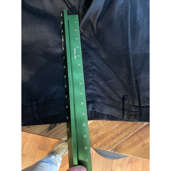 J Jill Pants Modern Linen Stretch Slit Hem Slim Sz L Tall Pullon Pocket Comfort - Picture 8 of 9